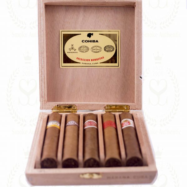 Cohiba Seleccion Robustos Humidor 5 Cigars SS Alliance International